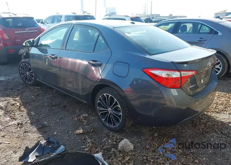 2015 Toyota Corolla S Premium из США, поврежденный, VIN 2T1BURHE4FC446362
